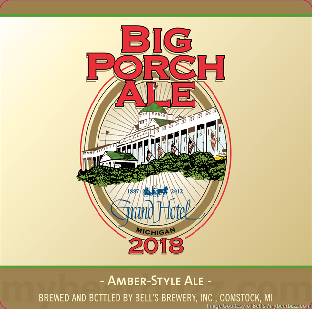 Bell’s Brewery Big Porch Ale For The Grand Hotel 2018