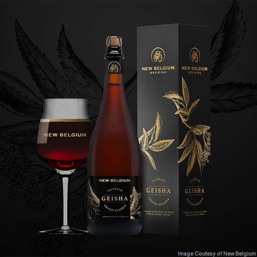 New Belgium Combines Coffee & Sour Ale in Latest Release: La Folie Grand Reserve: Geisha.