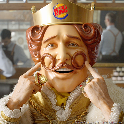 The BURGER KING® King Sports a New Look for Movember