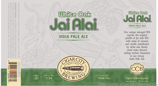 Cigar City Updates White Oak Jai Alai IPA Cans