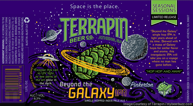 Terrapin Adding Beyond The Galaxy IPA Glow-In-The-Dark Cans