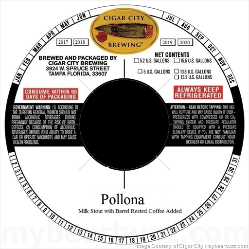 Cigar City Brewing – Pollona Milk Stout With Barrel-Rested Coffee
