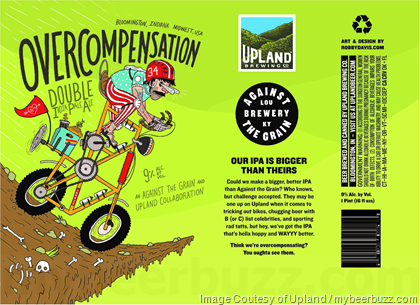 Upland & Against The Grain Collaborate On Overcompensation DIPA Cans