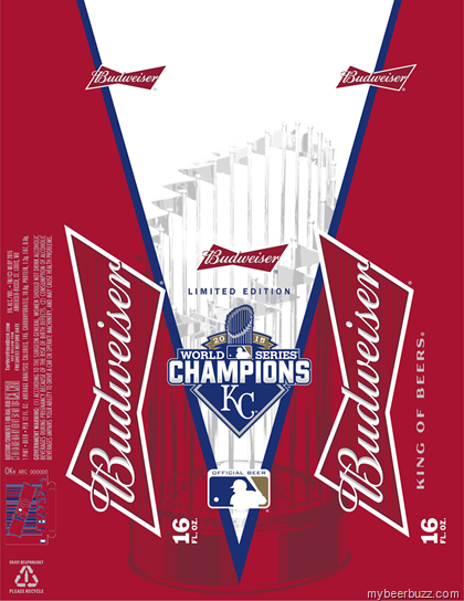 Budweiser – World Champion KC Royals 16oz Cans