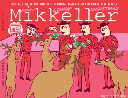 Mikkeller – Hoppy Lovin’ Christmas Aged in Cherry Wine, Chardonnay & Malaga Wine Barrels