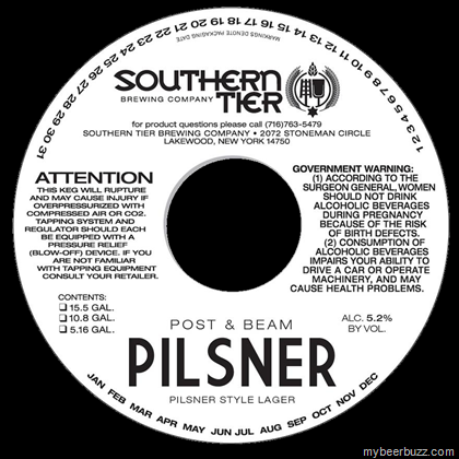 Southern Tier – Post & Beam Pilsner