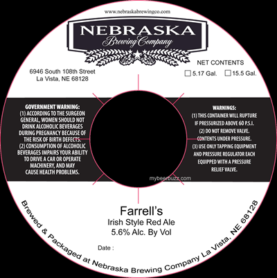 Nebraska Brewing – Farrell’s Irish Red