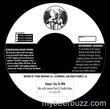 Stone – Go To IPA w/Lemon & Vanilla