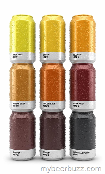Pantone Beer Cans Let You See The Color Of Your Beer On The Packaging