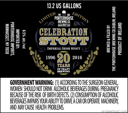 Porterhouse – 20th Anniversary Celebration Stout