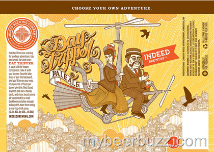 Indeed Brewing – Day Tripper Pale Ale Cans Coming 9/17