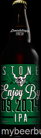 Stone Enjoy By 09.20.14 Bottling 8/16 Coming To CA, OH, MD & NC
