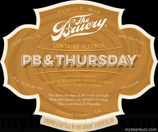 The Bruery – PB & Thursday Imperial Stout Bottles