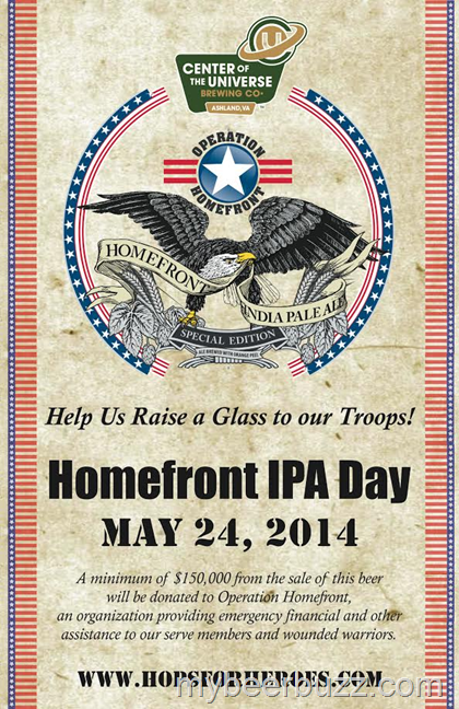 Center of the Universe Brewing Declares May 24th Homefront IPA Day