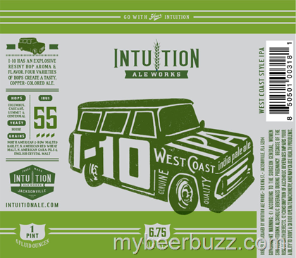 Intuition Ale Works – I-10 IPA, People’s Pale Ale & King St Imperial Stout