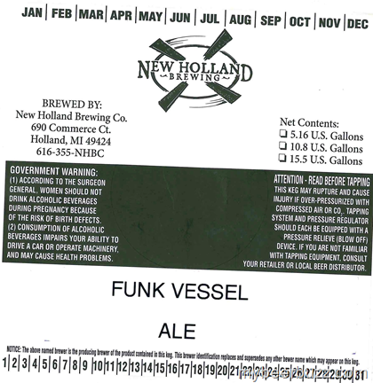 New Holland – Funk Vessel Ale