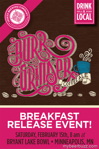 Indeed Brewing – Burr Grinder Coffee Ale Coming 2/15