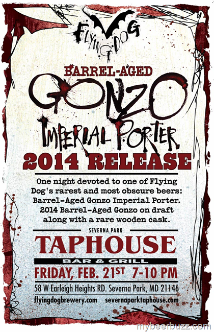 Flying Dog – Barrel-Aged Gonzo 2014 Release Details