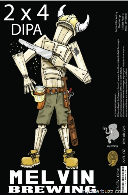 Melvin Brewing (The artists formerly known as Thai Me Up) to distribute 2×4 DIPA to that state below us and another one over by Canada