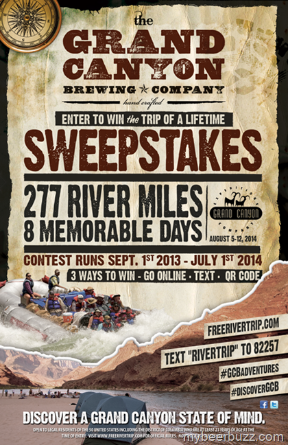 Grand Canyon Brewing 277-Mile Rafting Sweepstakes
