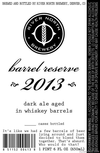 River North Brewing – Barrel Reserve 2013 Coming 3/23