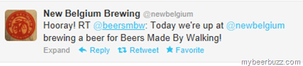New Belgium Brewing a “Beers Made By Walking” Today