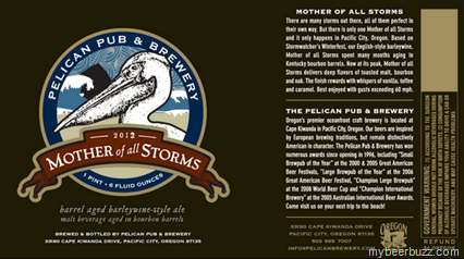 Pelican – Mother of All Storms Bourbon Barrel Barleywine Coming In Nov
