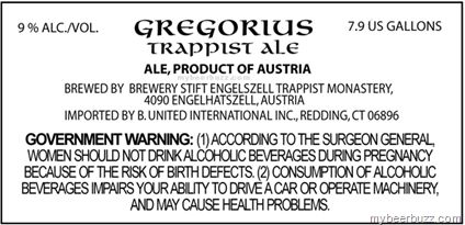 Gregorius Trappist Ale (NEW 8th Trappist Brewery) Coming to the US