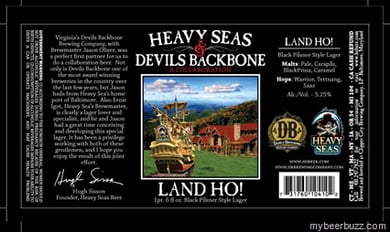 Heavy Seas / Devils Backbone Land Ho! Black Pilsner