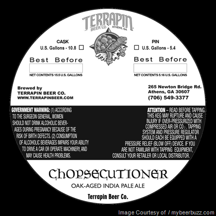 Terrapin Adding Chopsecutioner Oak-Aged IPA
