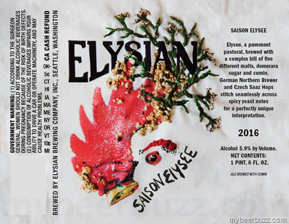 Elysian Adding Saison Elysee & Dragonstooth Stout Bottles