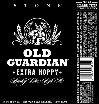 Stone – Old Guardian Extra Hoppy 2015 Odd Year Release & 2015 Classic Release
