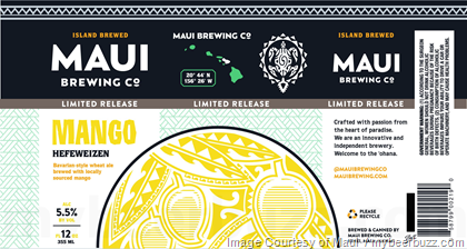 Maui Brewing – Mango Hefeweizen 12oz Cans