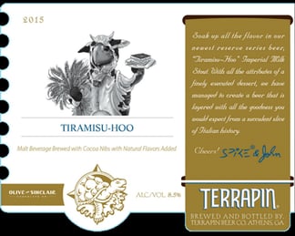 Terrapin Releasing Reserve Series Tiramisu-Hoo Imperial Chocolate Milk Stout 11/3