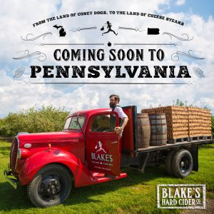 Blake’s Hard Cider Adding Pennsylvania Distribution