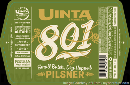 Uinta Adding 801 Small-Batch Dry-Hopped Pilsner