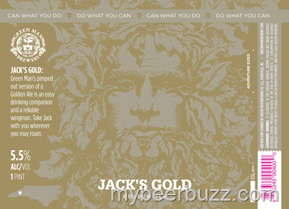 Green Man Brewery – Jack’s Gold 16oz Cans