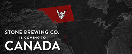 Stone Brewing Coming To Canada 10/20