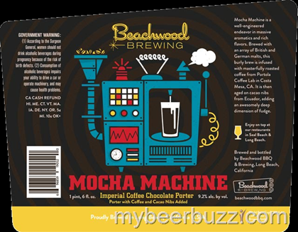 Beachwood Brewing Mocha Machine Coming 7/29