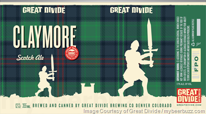 Great Divide – Claymore Scotch Ale 12oz Cans