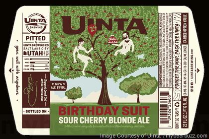 Uinta – Birthday Suit 24 Sour Cherry Blonde Ale