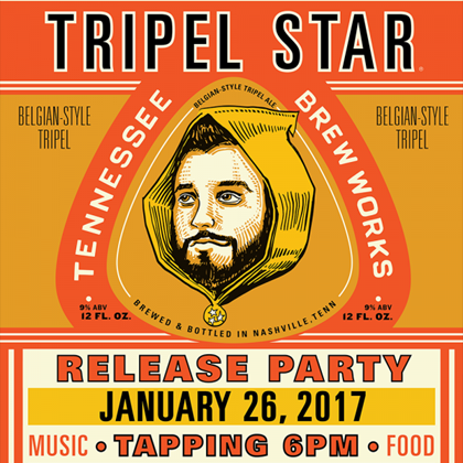 Tennessee Brew Works Tripel Star Coming 1/26