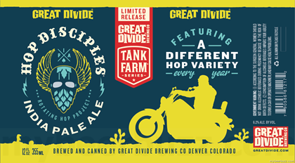 Great Divide Brewing Debuts Newest Tank Farm Brew: Hop Disciples