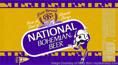 National Bohemian (Natty Boh) 12oz Football Cans