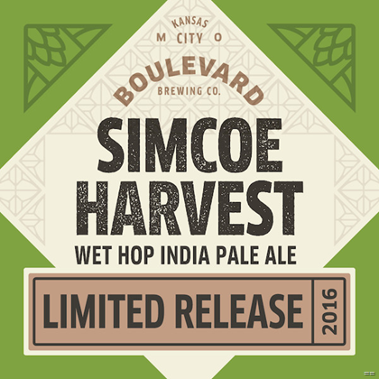 Boulevard Releasing Smokestack Series Simcoe Harvest Wet Hop IPA 10/3