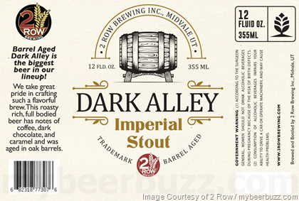 2 Row Brewing Adding Dark Alley Imperial Stout, Inevitable Amber Ale, Beer 2 & Beer 3