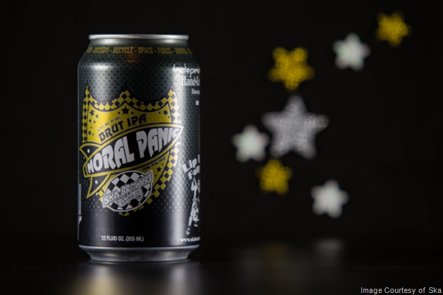 Ska Brewing Presents Moral Panic Brut IPA Cans