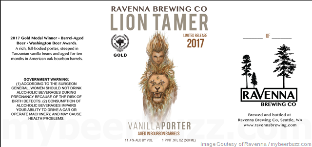 Ravenna Brewing – Lion Tamer Vanilla Porter