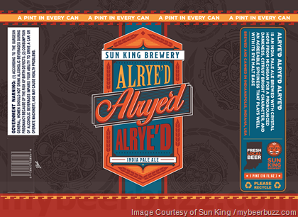 Sun King Adding Alrye’d Alrye’d Alrye’d 16oz Cans
