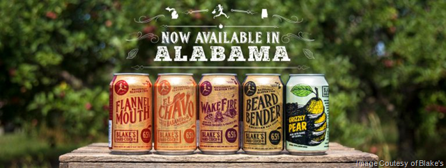 Blake’s Hard Cider Adding Alabama Distribution
